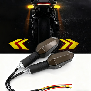 Cool Moteur Frein Queue LED Lampe RGB Ambre <span class=keywords><strong>Moto</strong></span> Avertissement Clignotant Indicateurs Lumières <span class=keywords><strong>Moto</strong></span> Projection Clignotant Lumière - Product Image 1