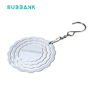 子银行批发空白小3英寸铝风旋转器升华金属白色平纹风铃家居花园装饰 - Product Image 6