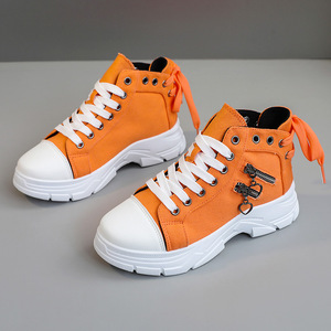 Sneakers <span class=keywords><strong>alte</strong></span> in tela da <span class=keywords><strong>donna</strong></span>-plateau traspirante per la primavera/estate, scarpe Casual Sole - Product Image 3