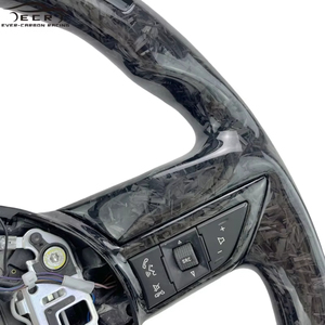 Volant de direction en fibre de carbone forgé personnalisé de haute qualité Ever-Carbon Racing ECR avec LED pour Chevrolet <span class=keywords><strong>Camaro</strong></span> 2010 - Product Image 4