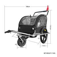 Trailer Sepeda Bayi Roda Tiga 2-IN-1 Terbaru, Platform Baja Anti Karat, Tahan Air, Untuk Belanja, Pantai, Serbaguna, OEM, Perjalanan Luar Ruangan