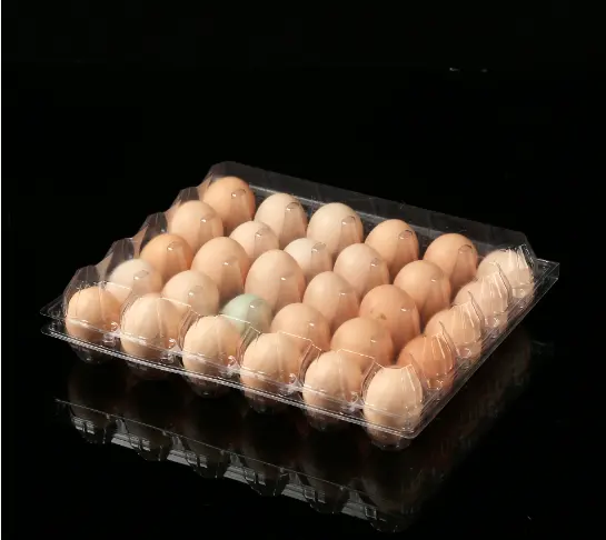 高照会製品0.12-0.9mm厚PVCブリスター包装透明使い捨てプラスチック卵トレイ