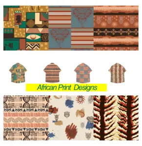 2024SS Series New Products Original Designs African Print Fabrics Ramie For Dress Men Shirts Clothing