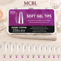 Faux ongles préformés blancs en amande, transparents, ombrés, français, pailletés, mats, multicolores, pour nail art et usage professionnel