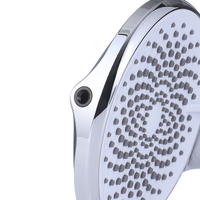 Pommeau de Douche Économiseur d'Eau 4 Fonctions en Plastique ABS Haute Pression avec Finition Chromée pour Salle de Bain et Toilettes