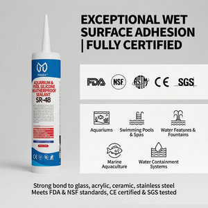 Scellant silicone SR-48 pour aquariums et piscines, résistant aux intempéries - Product Image 3