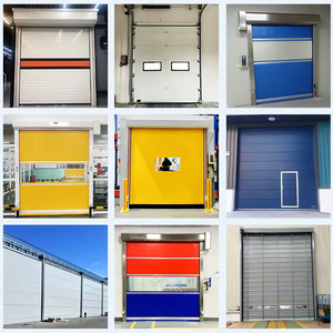 <span class=keywords><strong>Porte</strong></span> de <span class=keywords><strong>garage</strong></span> <span class=keywords><strong>sectionnelle</strong></span> coulissante automatique en acier, haute résistance au feu, réduction sonore 60 dB, installation facile, coupe-vent, usage industriel - Product Image 4