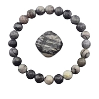 Cristal de guérison de haute qualité 8mm rubis Zoisite perles de pierre naturelle Bracelet rond pour hommes femmes bijoux cadeau