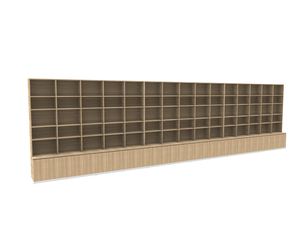 ארון ספרים מודולרי KALN בן 6 שכבות, לתלייה על קיר, ידידותי לסביבה, מעץ, לתצוגה במגוון, לריהוט ספרייה - Product Image 4