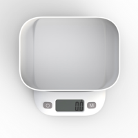 Báscula de Cocina Eléctrica Digital, con Pantalla LCD y Recipiente, para Control de Peso, Repostería, Cocina, Dieta Keto y Preparación de Comidas