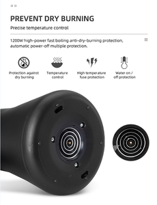 Bollitore Elettrico da 1,0L con Base Elettronica che si Spegne Automaticamente e Temperatura Regolabile per Mantenimento del Calore - Product Image 4