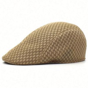 Casquette d'été en maille pour homme, style bec de canard, casquette gavroche en maille pour homme - Product Image 4