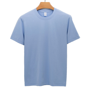 T-shirt décontracté uni pour homme – Été, extensible, respirant, séchage rapide, col rond, coupe ajustée, grandes tailles - Product Image 1