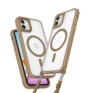 เคสโทรศัพท์กันกระแทกแบบแม่เหล็ก Four Corners ผลิตจาก TPU+PC พร้อมรูสำหรับสายคล้องมือ สำหรับ 16 Pro Max/15 Pro/14/13/12/11 ดีไซน์หรูหรา - Product Image 5