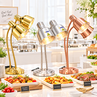 Lampe chauffante de luxe pour buffet commercial, lampe de préservation alimentaire, lampe chauffante pour la restauration, logo personnalisé
