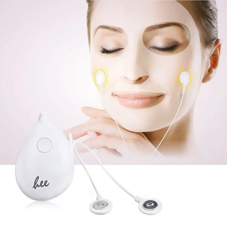 2021 Skin Care Tightening Skin Firming Anti-wrinkle Facial Lift Silicon Electric Micro current EMS Face Mask Promote Absorption