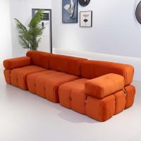Canapé Modulaire Artistique de Luxe Moderne, Forme Irrégulière, Coussin Amovible, Accoudoir, Emballage Sous Vide, Vente en Gros Usine