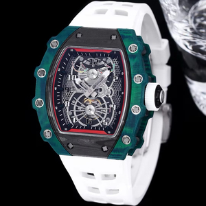 Reloj Mecánico Automático de Lujo para Hombre, Diseño de Barril, Ligero, con Cristal de Zafiro y Fibra de Carbono Degradada, Personalizado, 2026 - Product Image 2