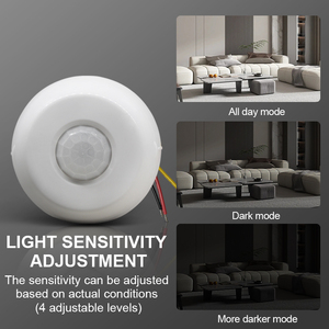 Interruptor de Sensor PIR de grado comercial/industrial de 360 grados, interruptor de luz Detector de techo 16A de alta sensibilidad, ocupación de 360 grados - Product Image 5