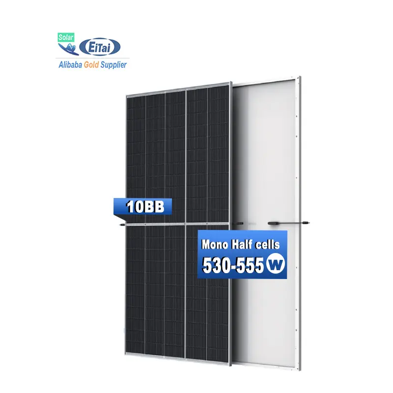 Eitai Shingled 550W güneş panelleri yüksek verimli poli Pv güneş paneli ev kullanımı için kablo ile ucuz rekabetçi fiyat