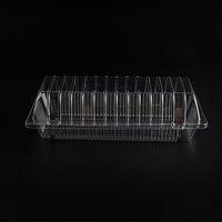Boîte d'emballage en rouleau suisse Boîte rectangulaire jetable transparente en plastique PET pour desserts et biscuits