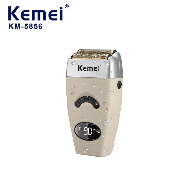 Classic Retro Reciprocating Razor Kemei km-5856 Cordless Usb Beard Portable Men Electric Shaver Rechargeable Shaver