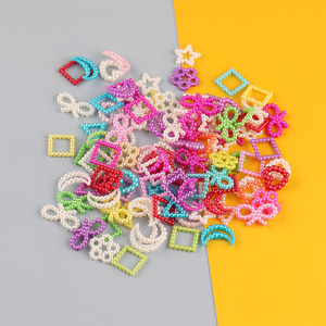 Hollow Imitation Pearl Beads 50g Color Plastic Resin Scattered Beads For DIY Craft Jewelry Making Accessories - Product Image 2