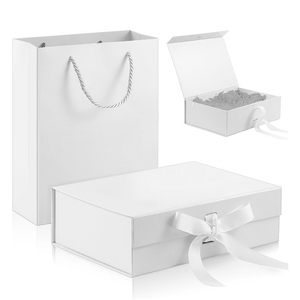 Sang Trọng Gấp Các Tông Hộp Quà Tặng Với Bow Ribbon Và Từ Đóng Cửa Có Thể Gập Lại Hộp Quà Tặng Thiết Lập - Product Image 4