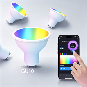 หลอดไฟ LED อัจฉริยะ CCTRGB รองรับ Alexa และ Google Assistant รุ่น Gu10 AC230V 5W สำหรับควบคุมการหรี่แสง วัสดุพลาสติก - Product Image 1