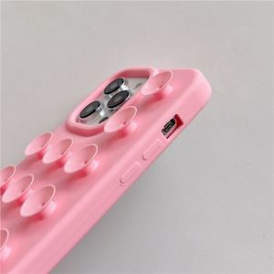 Funda de silicona suave y divertida con ventosa creativa para <span class=keywords><strong>iPhone</strong></span> 17 15 <span class=keywords><strong>14</strong></span> 13 12 16 Pro Max, soporte extra para gadgets estilo INS - Product Image 4
