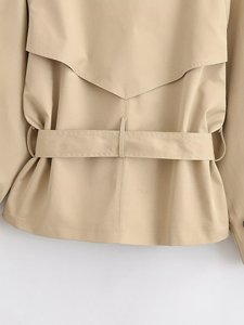 TAOP&ZA Nouvelle Collection Printemps 2026 – Veste Courte Décontractée pour Femme avec Épaulettes Rembourrées, Manches Longues, Col Revers Tendance et <span class=keywords><strong>Ceinture</strong></span> 6318051 - Product Image 6
