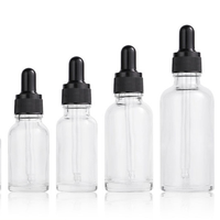 Flacons compte-gouttes en verre transparent de luxe 50 ml, sérigraphiés, pour huiles essentielles, vente en gros, emballage carton, certifiés TUV/ISO, commande minimum