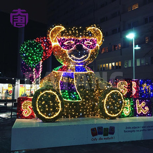 Giant LED Bear Christmas Motif <b>Lights</b> Outdoor Waterproof Decoration - Product Image 3
