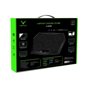 Supporto <span class=keywords><strong>per</strong></span> Laptop OEM 5V Regolabile in Altezza con 5 Ventole, Luce LED e Porte USB, Rete Metallica + <span class=keywords><strong>Dissipatore</strong></span> in ABS, <span class=keywords><strong>per</strong></span> Laptop da 12-18 Pollici - Product Image 5