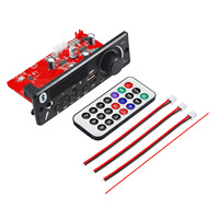 Placa decodificadora MP3 HLX JX-X1 con función de amplificador de decodificación, compatible con micrófono/acompañamiento/prioridad de micrófono, 2*80W