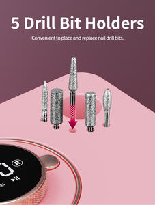 Professioneller elektrischer Nagelfräser mit 35.000 U/min: Geschwindigkeitsanzeige, 2 USB-Anschlüsse, Keramikbit für Heim- und Salonanwendungen - Product Image 4