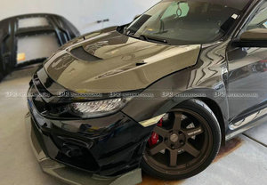 ฝาครอบเครื่องยนต์แบบคลิปออน รุ่น VRSAR1 สำหรับ Type R FK8 ปี 2017 ขึ้นไป ทำจากคาร์บอนไฟเบอร์ KEVLAR พร้อมคลิป (สำหรับรถ 5 ประตู) - Product Image 1