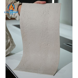 Nouvelle conception de pierre flexible pour la décoration murale, pierre flexible MCM gris clair pour mur intérieur, pierre flexible 3D en travertin - Product Image 2