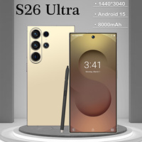Versión Global, Teléfono Inteligente 4G/5G, 22+2TB, S26 Ultra, Doble Tarjeta SIM, Reconocimiento Facial, Reconocimiento de Huellas Dactilares, Android 15