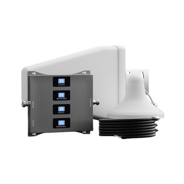 Ayision S4B20GDW-G Quad Band 4G GSM Mobile Signal Booster Repeater with 500-1000sqm Coverage