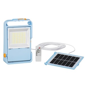 LED Solar Powered Flood Light 150W <b>Remote</b> <b>Control</b> Portable Camping <b>Lamp</b> with Rechargeable Battery Outdoor Lighting - Product Image 1