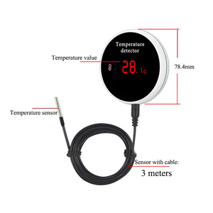 Capteur de température intelligent Tuya Wifi, 3 mètres, télécommande numérique, hygromètre, thermomètre, alarme de <span class=keywords><strong>piscine</strong></span>, surveillance à <span class=keywords><strong>distance</strong></span> - Product Image 2