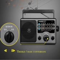 Radio rétro portable PANDA de haute qualité, vente directe du fabricant, 2 bandes FM/AM, haute sensibilité, piles format D, alimentation LED