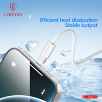 Earldom PD 60W 3A Charge rapide USB Type-C à C Câble en nylon de transfert de données haute vitesse pour téléphone portable i-Phone série 15