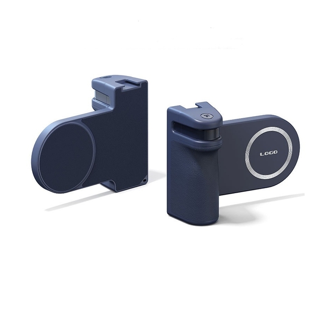 Magnetic Camera Handle Bracket with Cold Shoe and Detachable Bluetooth Shutter Remote Control for Outdoor Photography