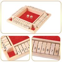 Jeu de société de luxe en bois à quatre faces avec 10 chiffres pour adultes et familles, club de fête, jeux à boire