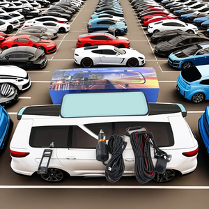 Pantalla IPS de 10 pulgadas, lente Dual para coche, DVR, cámara de salpicadero <span class=keywords><strong>Abarth</strong></span> 1296P, grabación de vídeo HD 1080p, vista amplia, espejo retrovisor, grabadora de conducción - Product Image 2