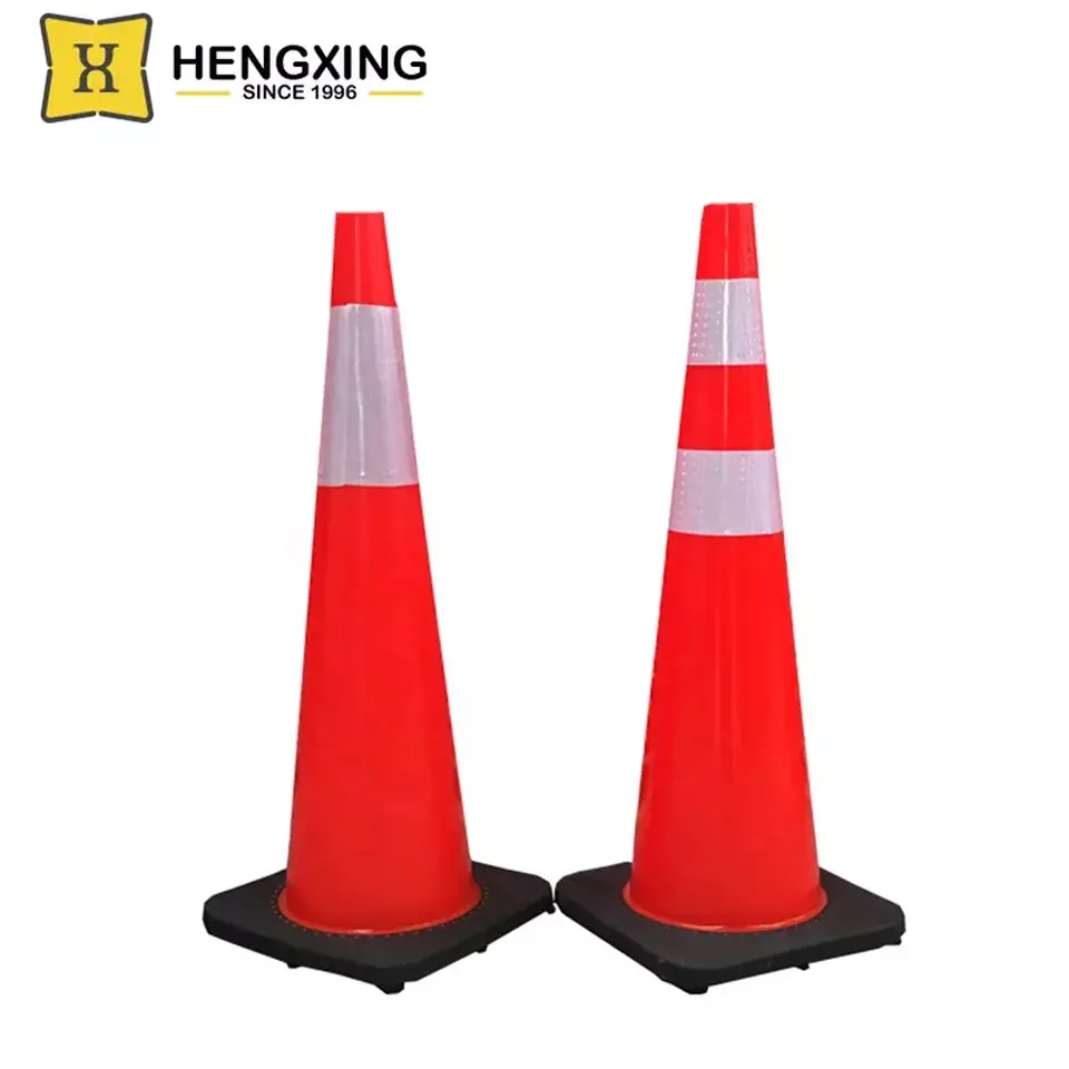 Nz padrão de pvc flexível base preta 4kg, aviso de segurança estrada reflexivo cone de tráfego 900mm