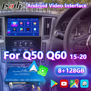 Interface de vídeo Carplay multimídia Android Lsailt 8 + 128GB para Infiniti Q50 Q60 Q50s Q50L Q60S CV37 V37 2015-2020 - Product Image 2