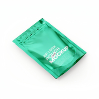 Sachet en aluminium Mylar à trois soudures latérales pour masque facial de soin, avec logo personnalisé, résistant à l'humidité et à l'huile, vente en gros